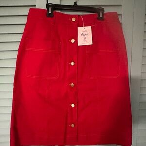 Lesley Evers Red Skirt